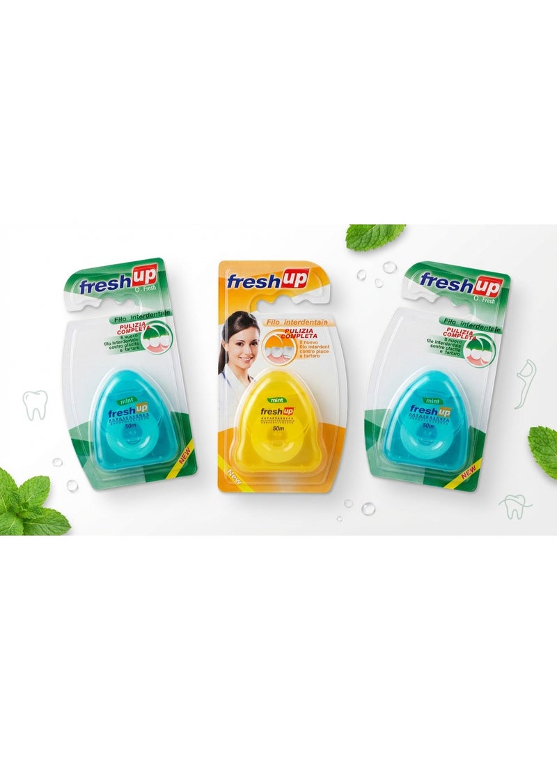 Waxed Dental Floss- 3pcs