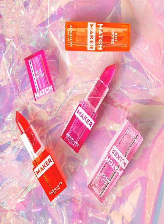أبسولوت نيويورك أحمر شفاه جيلي من Absolute New York طراز MLMM06 Match Maker، لون متكيف مع درجة الحموضة الطبيعية، بلمسة نهائية غير لزجة. - Image 4