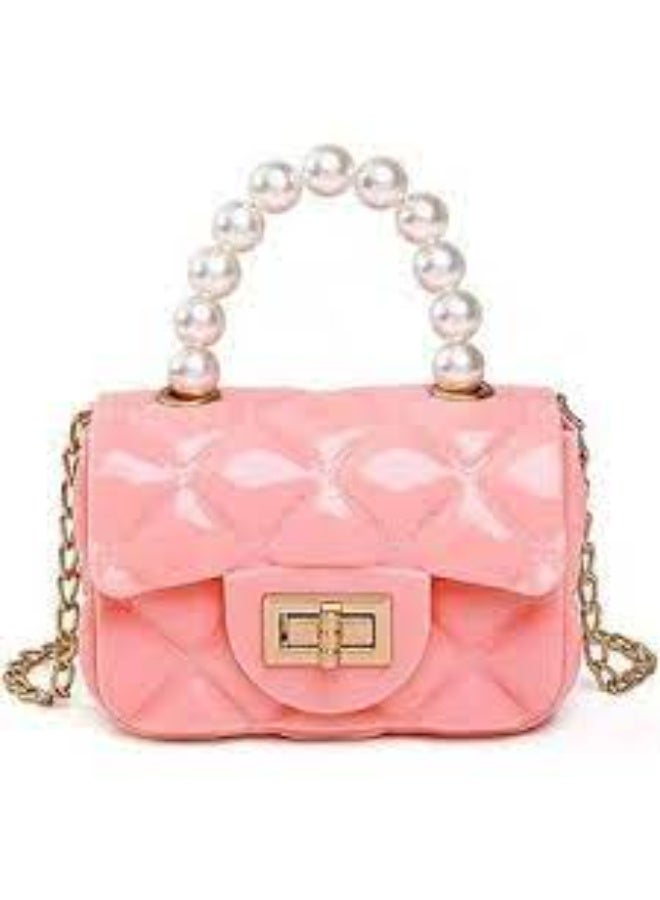 Little Girls Crossbody Purses Toddler Handbag Mini Casual Messenger Shoulder Bag for Kids, pink - Image 4