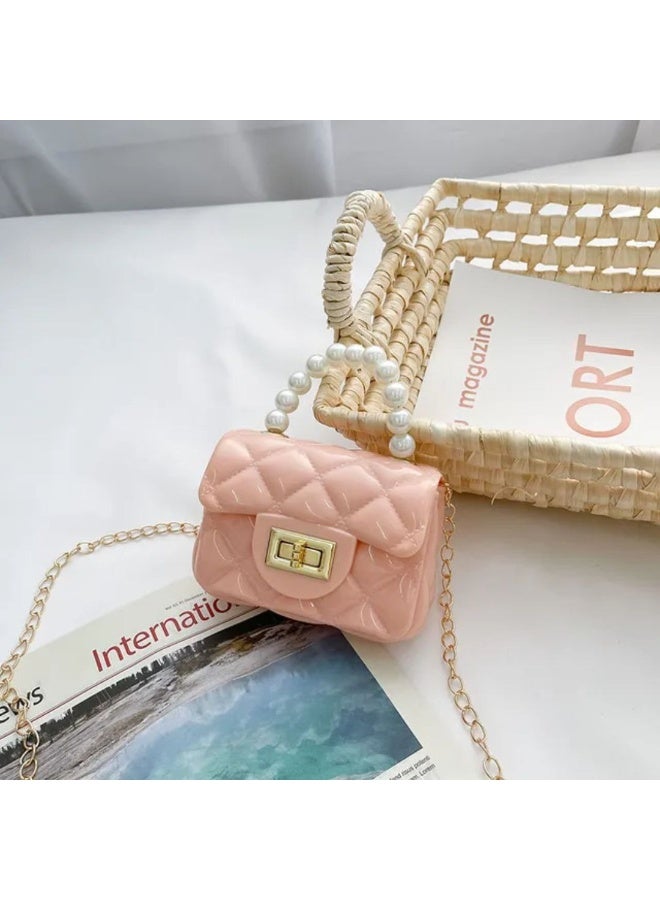 Little Girls Crossbody Purses Toddler Handbag Mini Casual Messenger Shoulder Bag for Kids, pink - Image 3