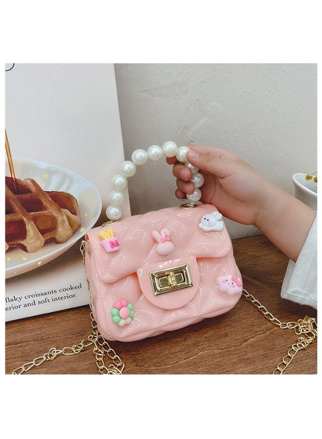 Little Girls Crossbody Purses Toddler Handbag Mini Casual Messenger Shoulder Bag for Kids, pink - Image 2