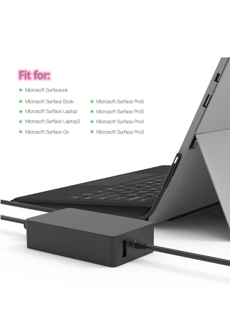 GULFLINK 15V 6.33A 102W Charger for Microsoft Surface Book 2 UK Black  - Image 2