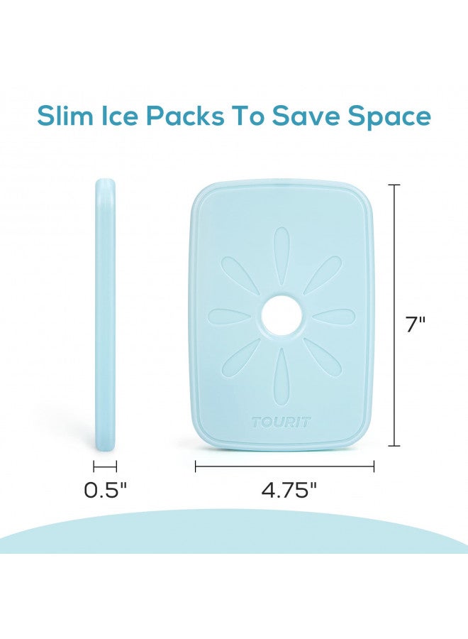 TOURIT TOURIT Ice Packs for Lunch Boxes/Bags and Coolers, Lunch Box Cooler Ice Packs Reusable, Slim and Long Lasting Cool Pack for Work, Picnic or Camping  - Image 1