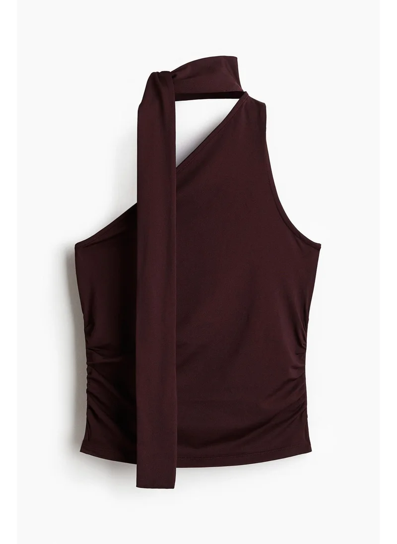 اتش اند ام Draped one-shoulder top