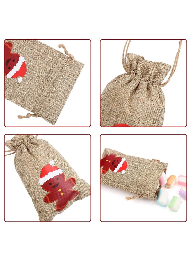 شركة ذي بي زي The BZ Company - (عبوة من 12) زينة شجرة عيد الميلاد - حقائب هدايا عيد الميلاد - زينة عيد الميلاد - هدايا عيد الميلاد المجيد القابلة لإعادة الاستخدام، أكياس الحلوى، حقيبة الأشياء الجيدة لحفلات عيد الميلاد، ديكور عيد الميلاد والعام الجديد - Image 3