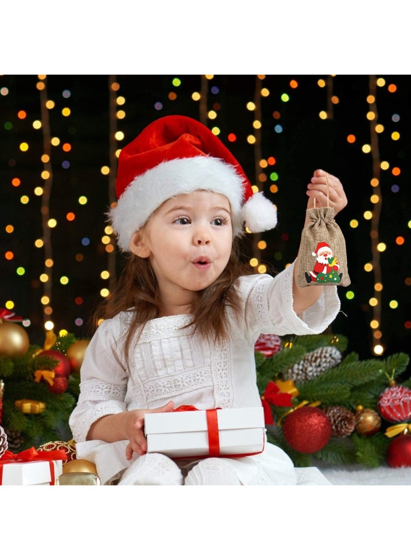 شركة ذي بي زي The BZ Company - (عبوة من 12) زينة شجرة عيد الميلاد - حقائب هدايا عيد الميلاد - زينة عيد الميلاد - هدايا عيد الميلاد المجيد القابلة لإعادة الاستخدام، أكياس الحلوى، حقيبة الأشياء الجيدة لحفلات عيد الميلاد، ديكور عيد الميلاد والعام الجديد - Image 5