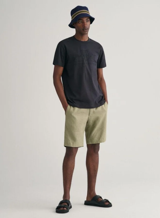 GANT Gant Relaxed Fit Linen Drawstring Shorts