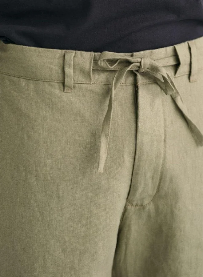 GANT Gant Relaxed Fit Linen Drawstring Shorts
