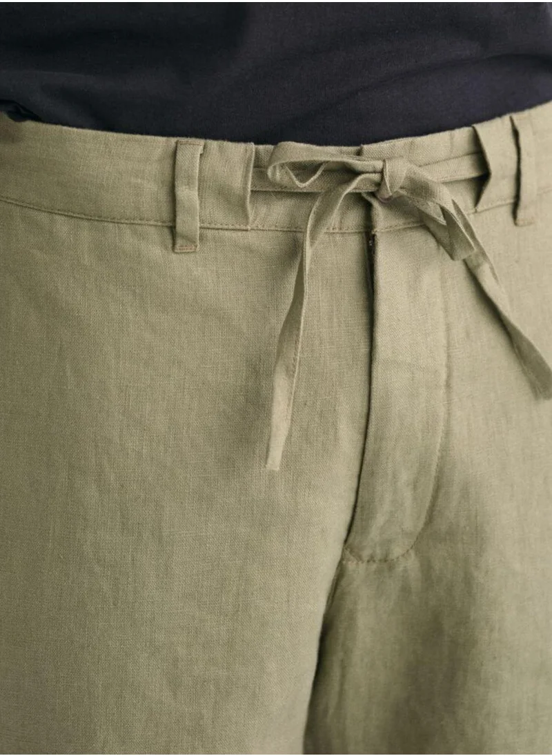 GANT Gant Relaxed Fit Linen Drawstring Shorts