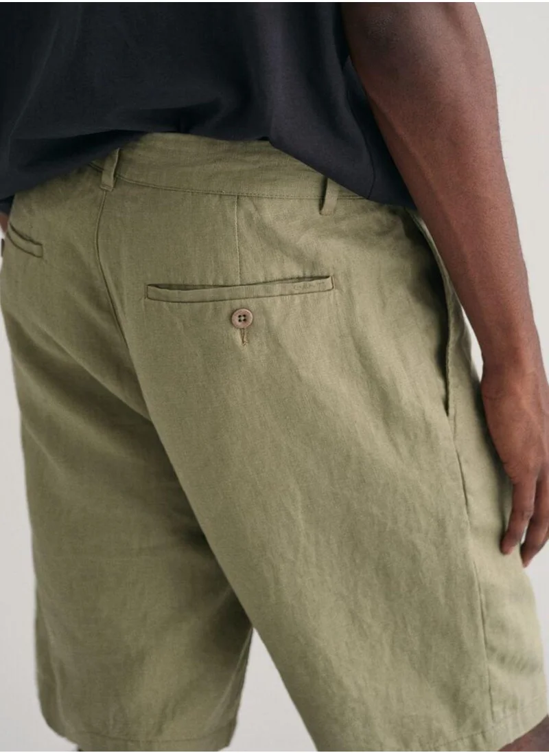 GANT Gant Relaxed Fit Linen Drawstring Shorts