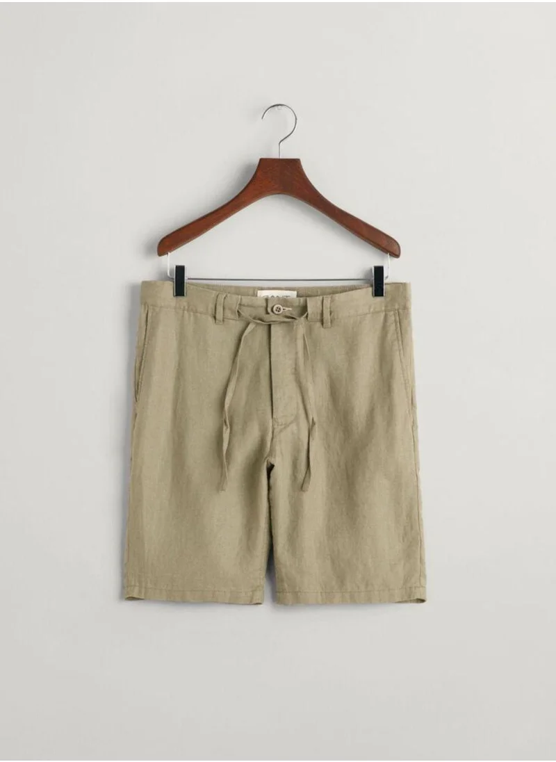 GANT Gant Relaxed Fit Linen Drawstring Shorts