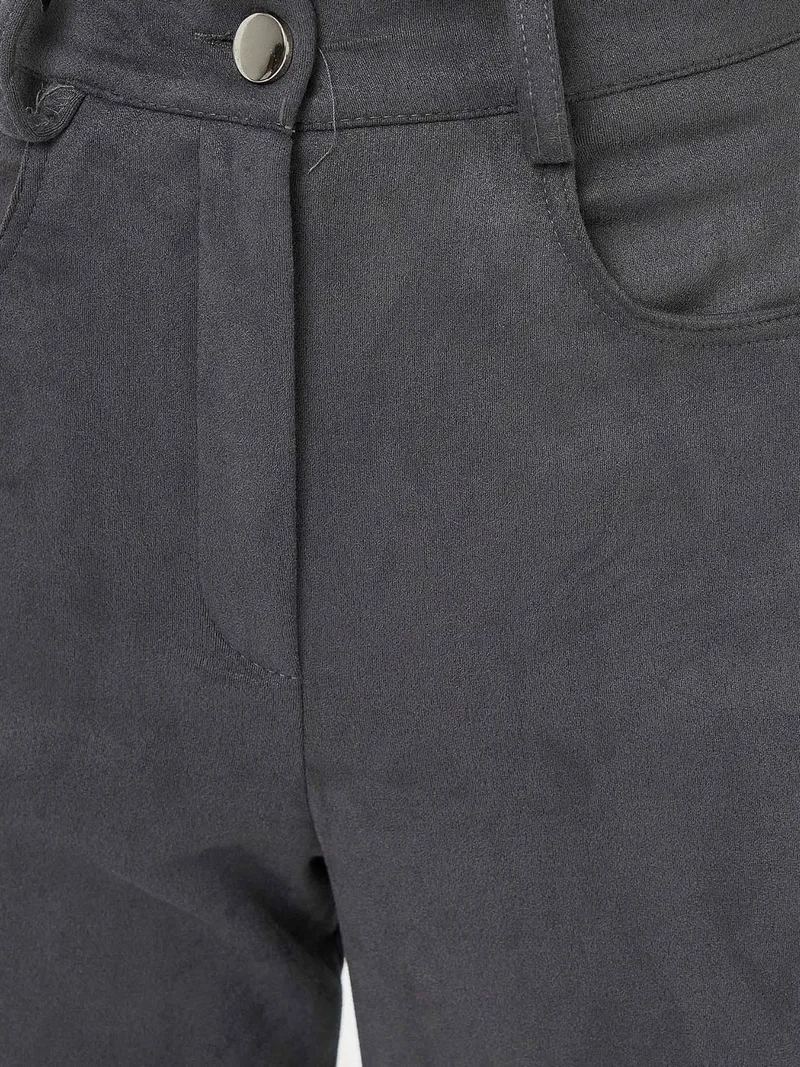 Hiccup Grey High Waist Pants for Women | Best Price UAE