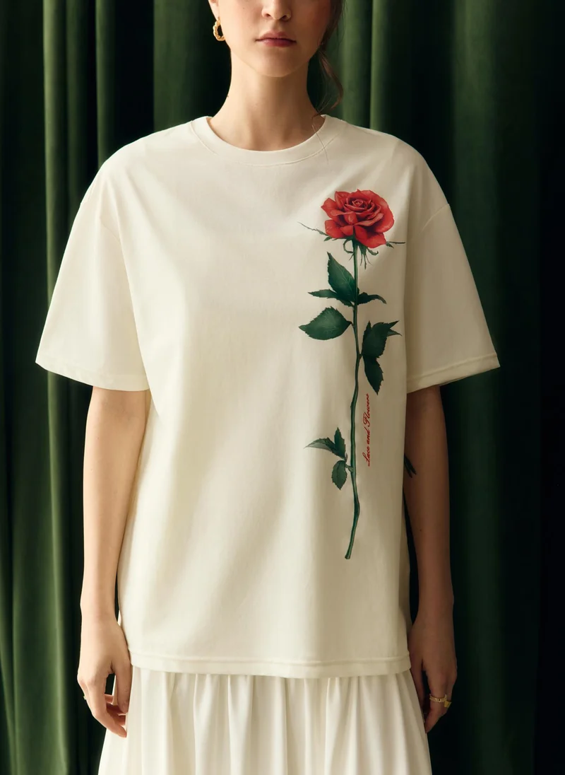 Lichi Loose t-shirt with large print
