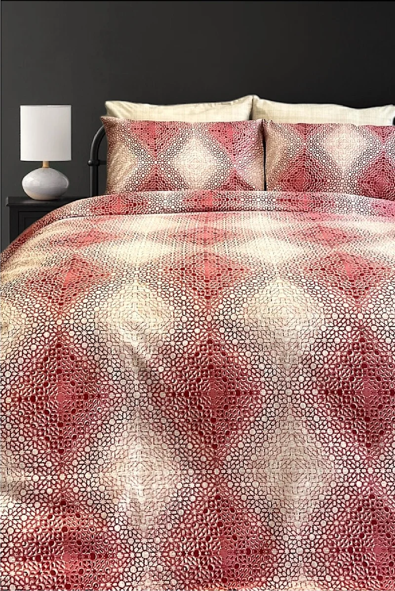 Alla Turca Single Ranforce Duvet Cover Set Ottoman Cream with Flat Sheets