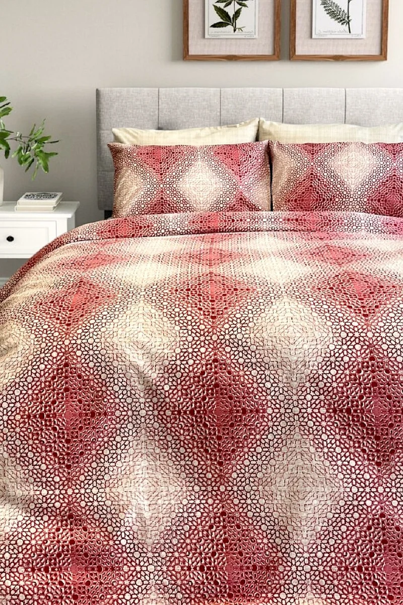 Alla Turca Single Ranforce Duvet Cover Set Ottoman Cream with Flat Sheets