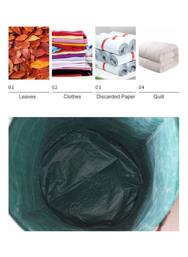 نيبمينينت حقيبة بسعة 80 جالونًا لنفايات الحدائق وأوراق شجر قابلة لإعادة الاستخدام متعدد الألوان 35.00 x 4.50 25.00سم - Image 2