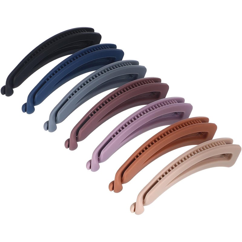 7 Pcs Banana Hair Clips Set Small Vintage Claw Clips Strong Hold Non-slip Ponytail Holder Hair Accessories for Women - Image 1