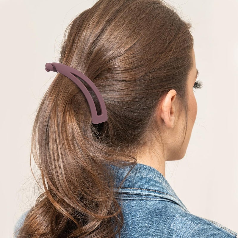 7 Pcs Banana Hair Clips Set Small Vintage Claw Clips Strong Hold Non-slip Ponytail Holder Hair Accessories for Women - Image 4