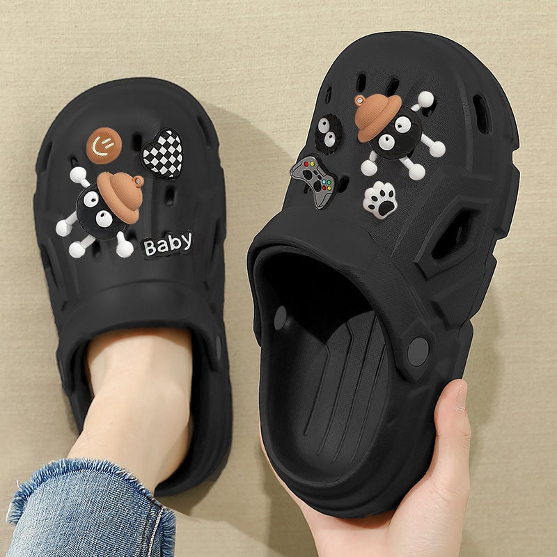 Cave Shoes Men's Summer Outer Wear Couple's Thick Sole Non-slip Indoor Household Beach Baotou Slippers Women's Summer Wholesale - Image 4