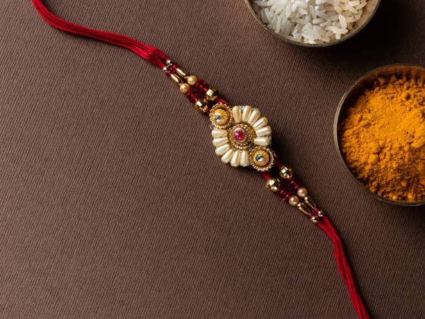 IS4A Set of Assorted Rakhi Bracelets (5 Rakhis) Handmade Rakhi Set of 5 Rakhi Gifts for Brother, Sister, Bhaiya, Bhabhi for Indian Rakhi Raksha Bandhan Festival Rakhi Bracelet - Image 5