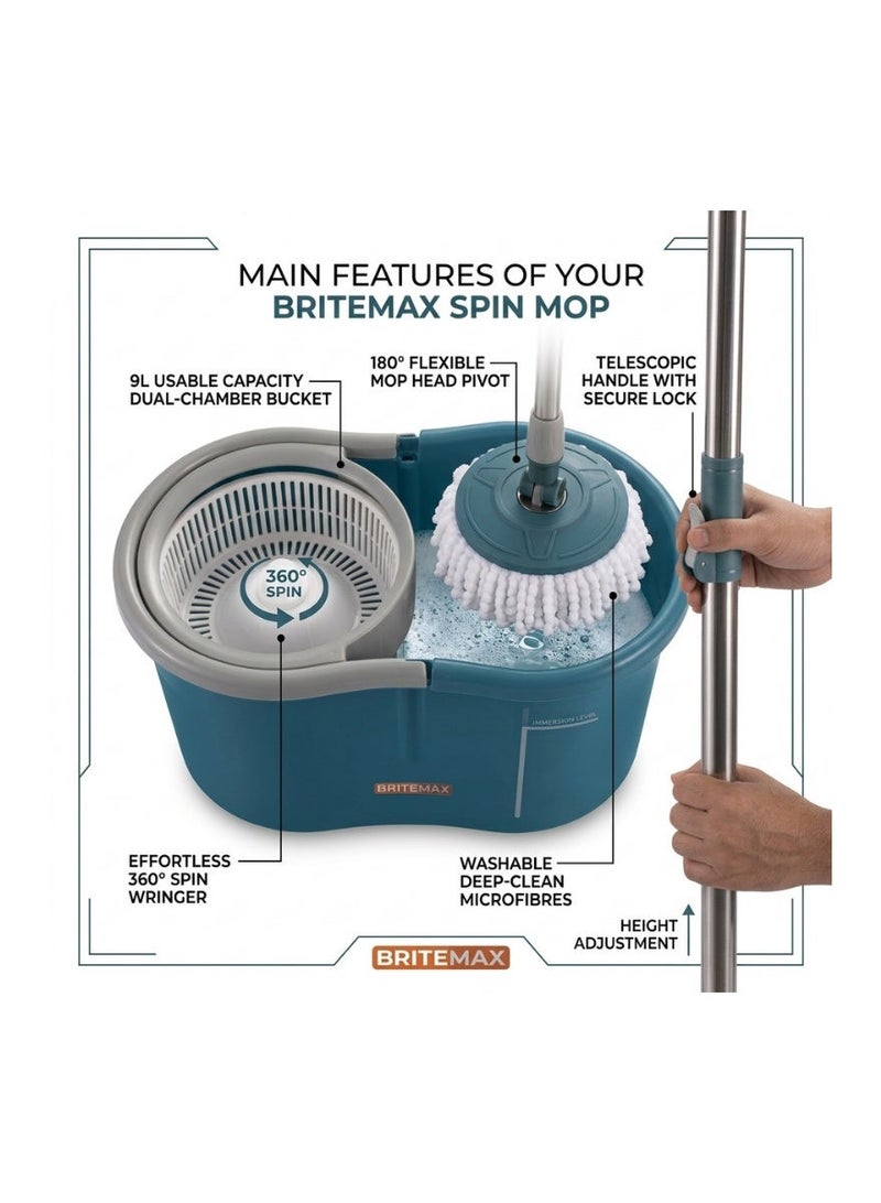 BRITEMAX BM571 BriteMax Easy Clean 360 Spin Mop – Complete Cleaning Set - Image 4