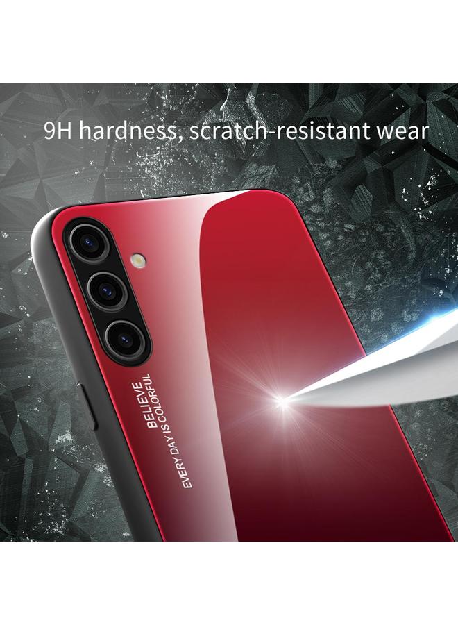 اس-توب جراب لهاتف Samsung Galaxy S25 5G، جراب هاتف زجاجي متدرج الألوان - Image 4