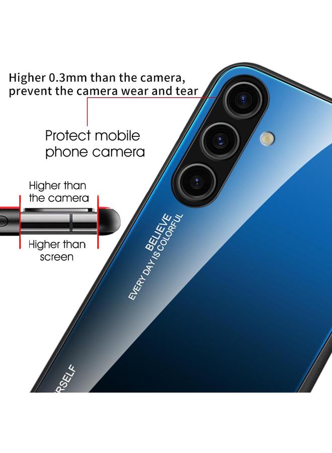 اس-توب جراب لهاتف Samsung Galaxy S25 5G، جراب هاتف زجاجي متدرج الألوان - Image 5