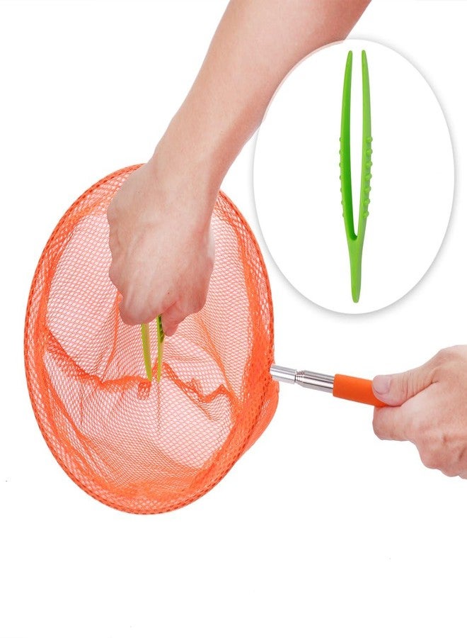 SEISSO Telescopic Butterfly Nets for Kids 3 Packs, Outdoor Explorer Catching Kits Including Catching Nets/Insect Mesh Cage/Tweezer,Great for Catching Insects Bugs Fishing, Extendable 34 inch - Image 4