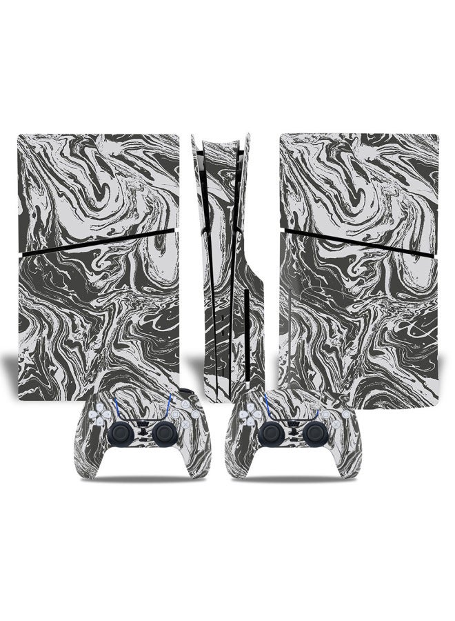 Straight Hair PS5slim Sticker PS5 Game Console PS5S Optical Drive Version Color Film P5SLIM Full Package Host Film-Color:XY-PS5SDisc-0226 - Image 1