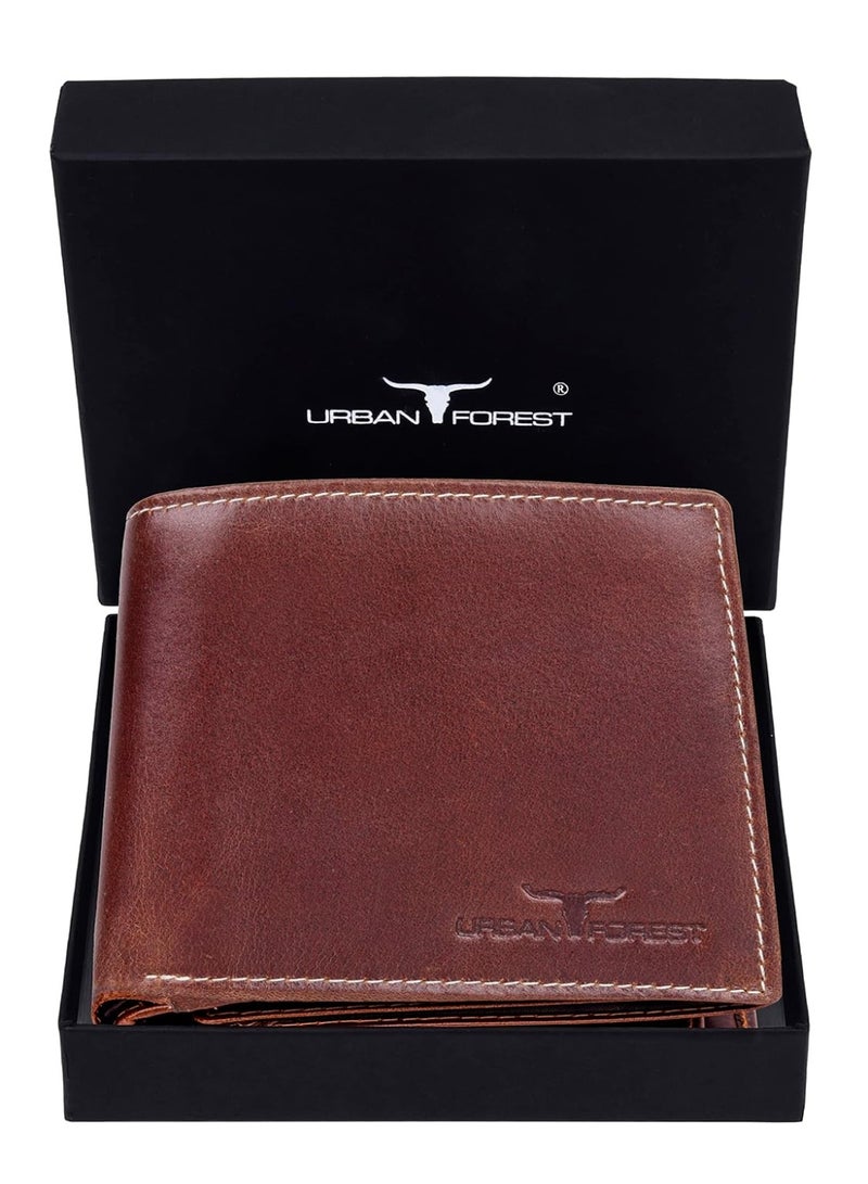 URBANFOREST URBAN FOREST Dakota Caramel Brown Leather Wallet for Men - Image 1