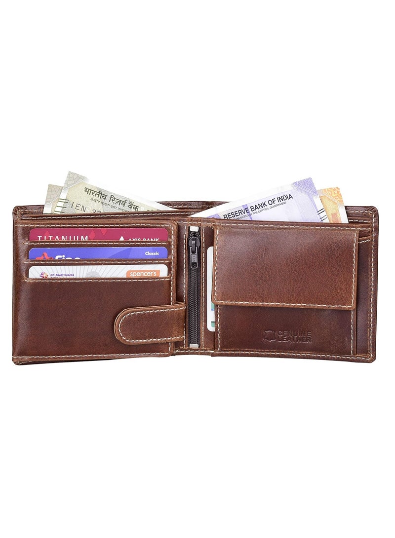 URBANFOREST URBAN FOREST Dakota Caramel Brown Leather Wallet for Men - Image 4