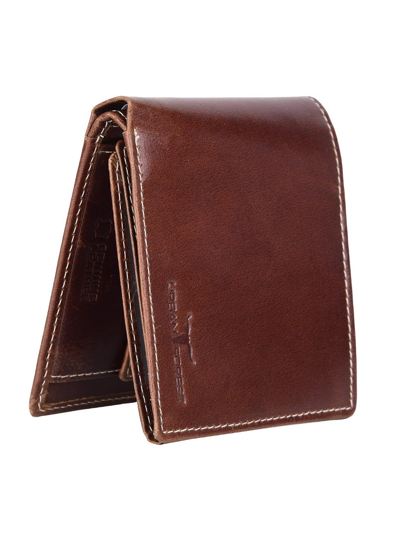 URBANFOREST URBAN FOREST Dakota Caramel Brown Leather Wallet for Men - Image 2