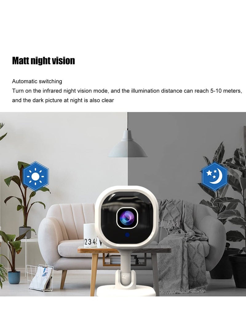 1080P HD Wireless WiFi Smart Security Camera with Night Vision, Two-Way Audio, Motion Detection, and Video Playback for Indoor/Outdoor Home, Baby, Elder, and Pet Monitoring. - Image 4