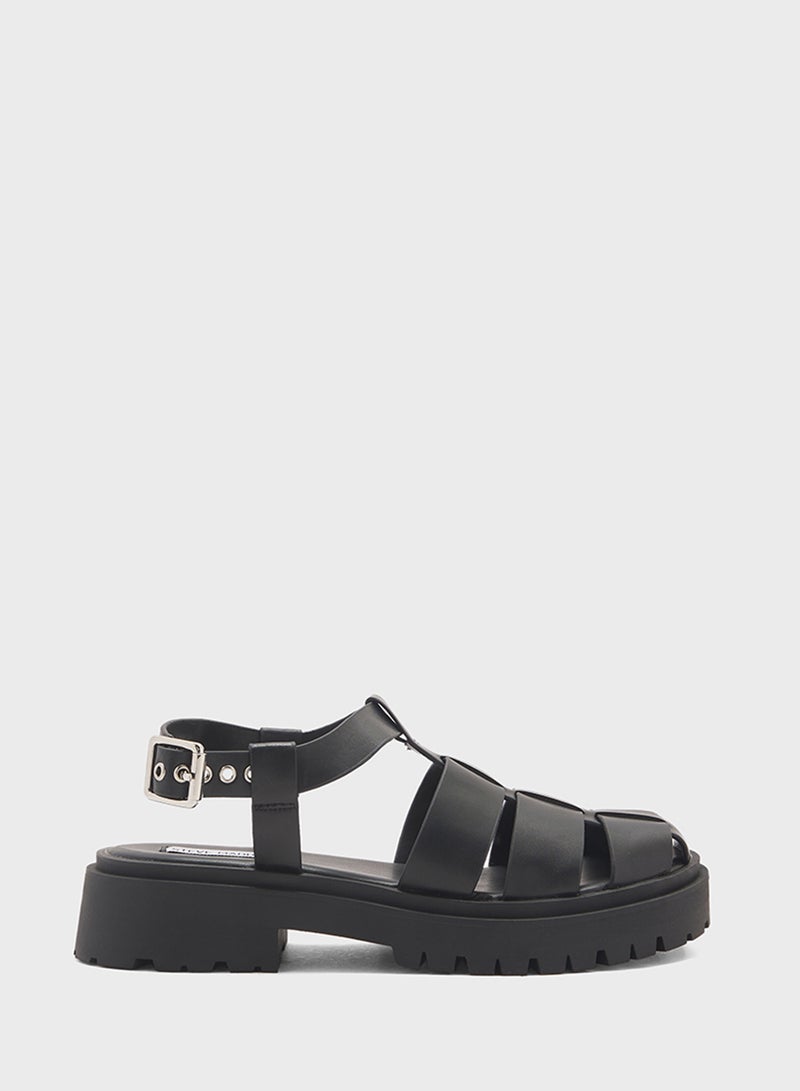 STEVE MADDEN Market Ankle Strap Flat Sandals  - Image 1