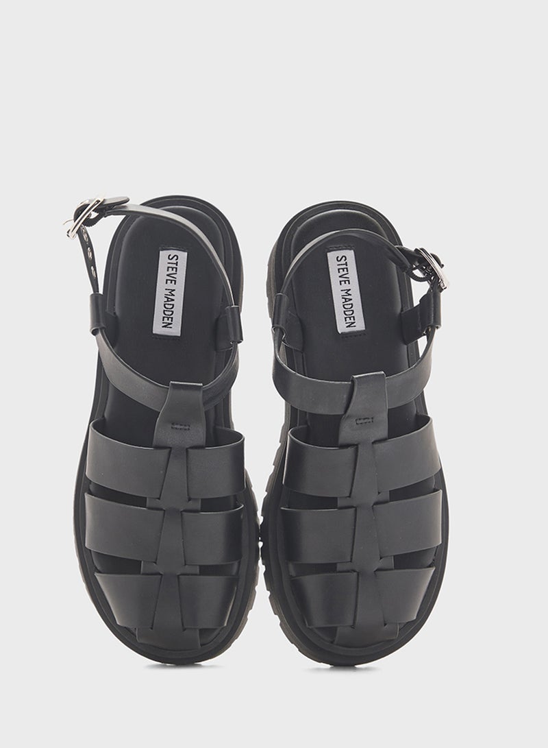 STEVE MADDEN Market Ankle Strap Flat Sandals  - Image 4