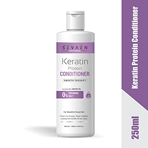 Sevaen Keratin & Argan Smooth Therapy Conditioner (Pack Of 2) For All - Image 2