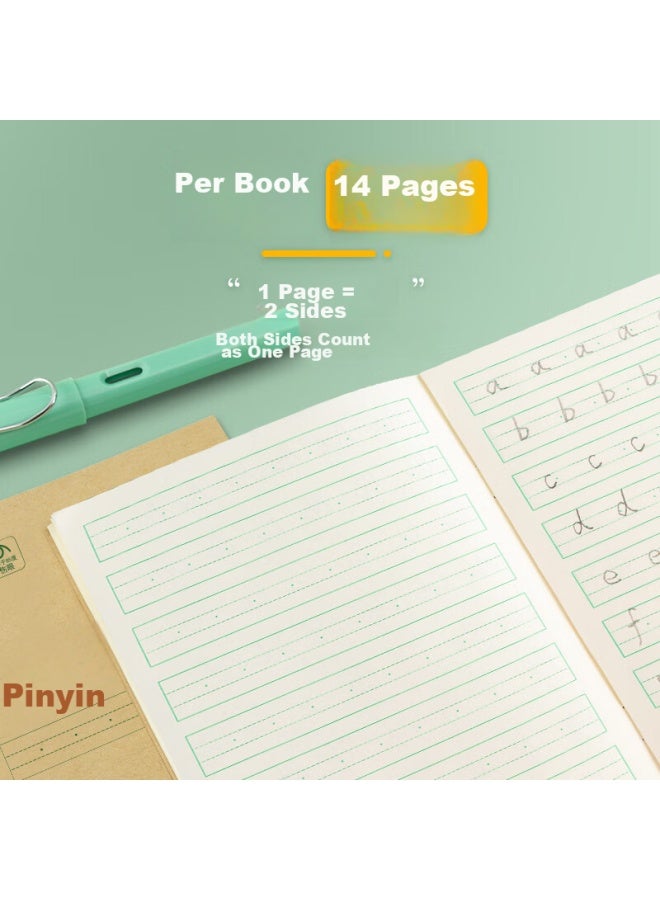 M&g Stationery 36k Chinese Pinyin Notebook, 9 Lines, First Grade Chinese Language Practice Workbook, Elementary School To Preschool Transition Copybook, Notebook For Kindergarten, 10 Books, K36124c - Image 4