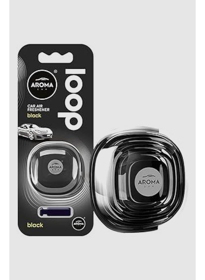 Aroma Car Air Freshener Loop Gel Black