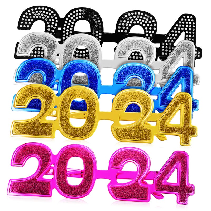 5Pcs Electroplating Party Eyeglasses Unique Patterns Scene Accessories - Image 2