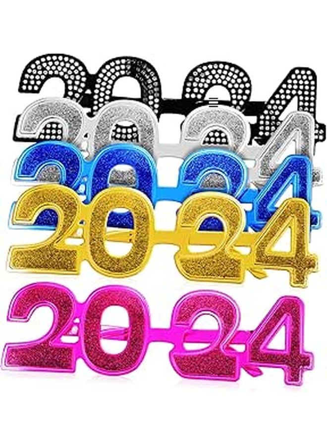 5Pcs Electroplating Party Eyeglasses Unique Patterns Scene Accessories - Image 1