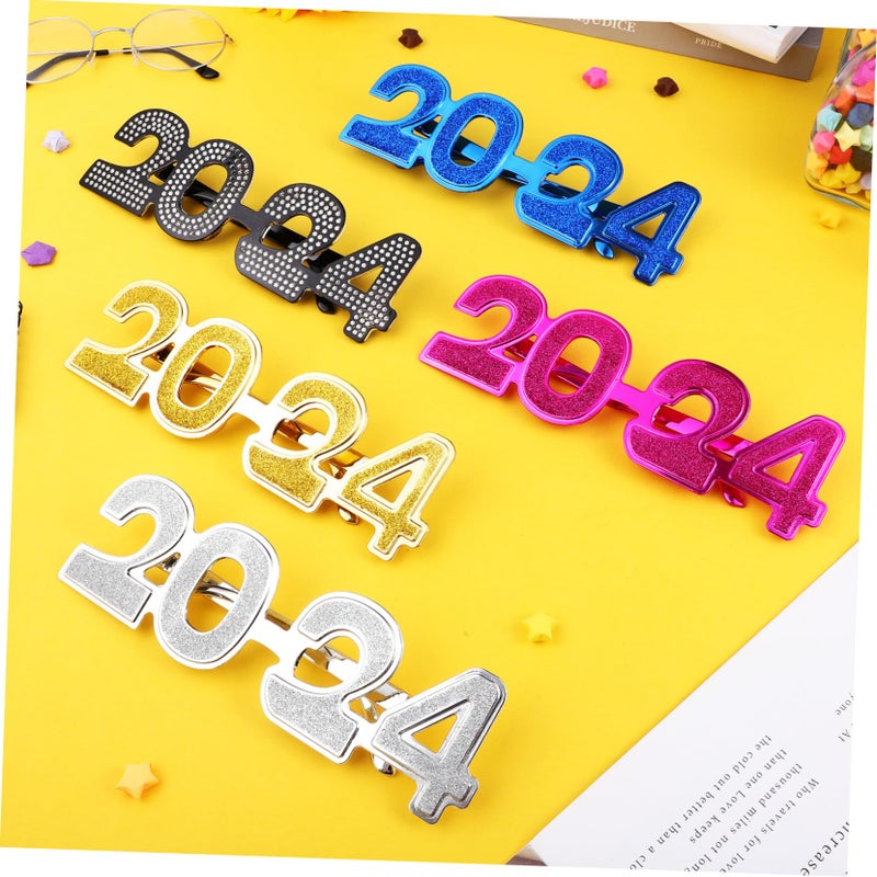 5Pcs Electroplating Party Eyeglasses Unique Patterns Scene Accessories - Image 5