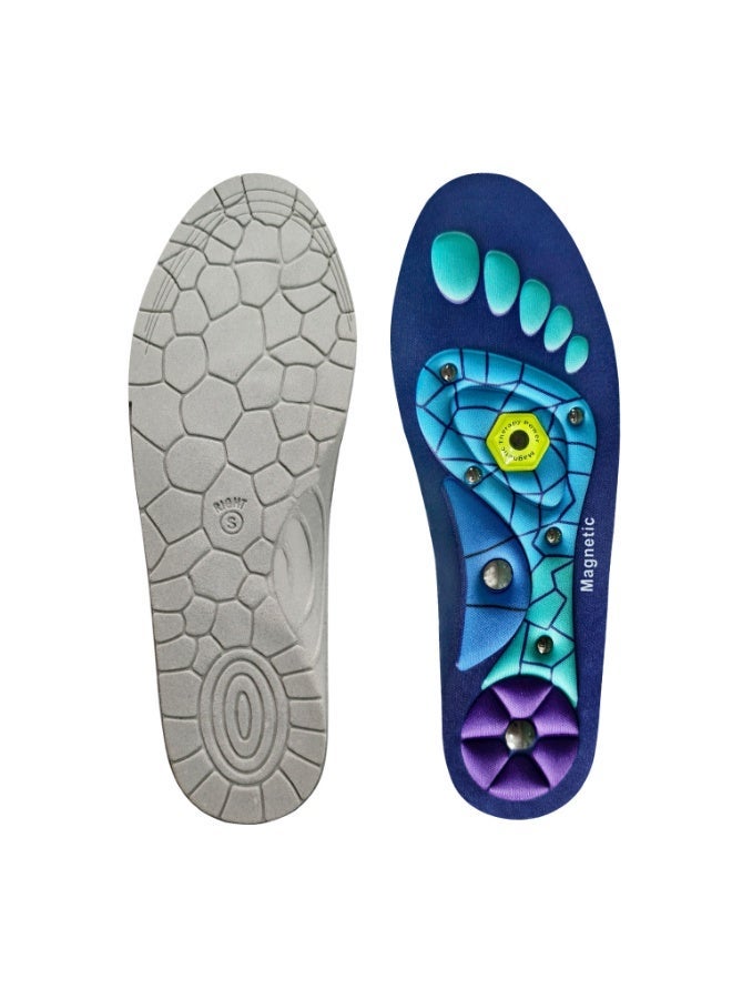Magnetic Massage Insoles, Massage The Acupuncture Points On The Soles Of The Feet, Relieve Fatigue, With  Arch Support, Foot Therapy Insoles For Men And Women - Image 2