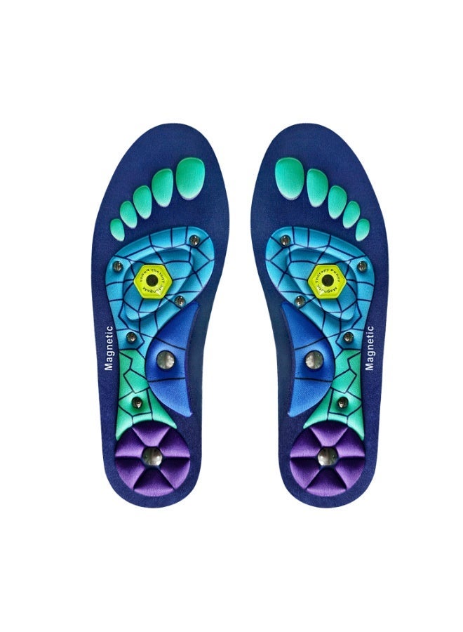 Magnetic Massage Insoles, Massage The Acupuncture Points On The Soles Of The Feet, Relieve Fatigue, With  Arch Support, Foot Therapy Insoles For Men And Women - Image 1