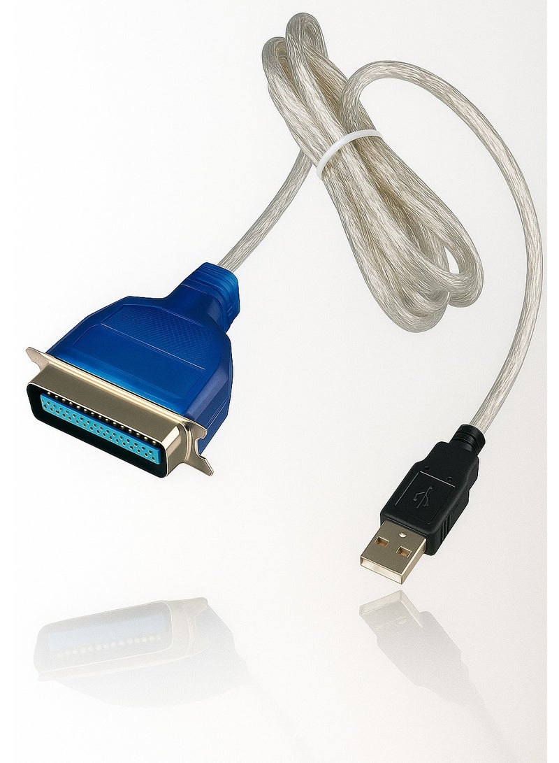 USB to Parallel IEEE 1284 36Pin 1.5M Printer Adapter Connector Cable  - Image 1