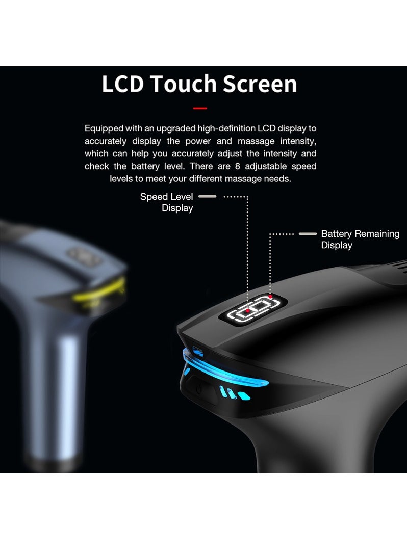 Generic - HB-005 Wireless Massager Vibrator for Back Pain Portable Massage Machine Therapy Muscle Massage Gun Fascial Gun Back Massager Gun Electric Massager Multi Function Body Massage Pain Relief - Image 1