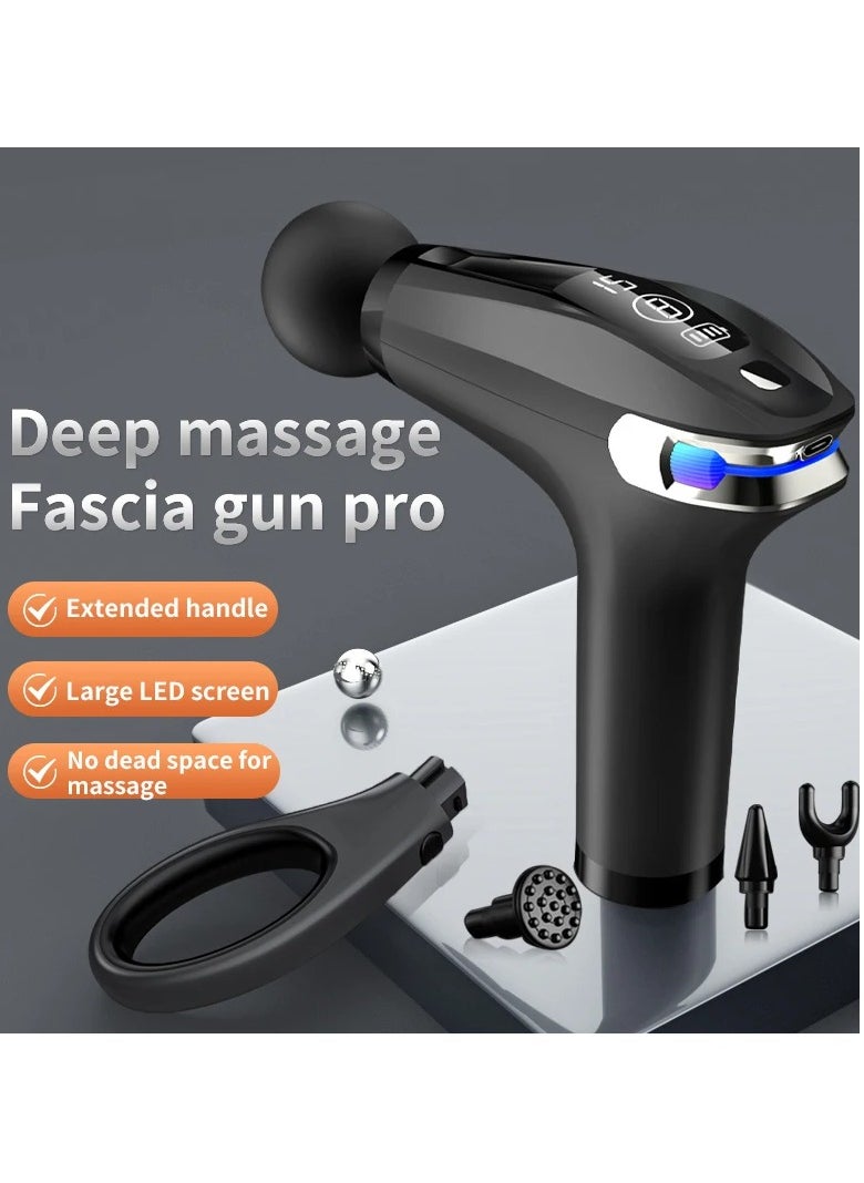 Generic - HB-005 Wireless Massager Vibrator for Back Pain Portable Massage Machine Therapy Muscle Massage Gun Fascial Gun Back Massager Gun Electric Massager Multi Function Body Massage Pain Relief - Image 1