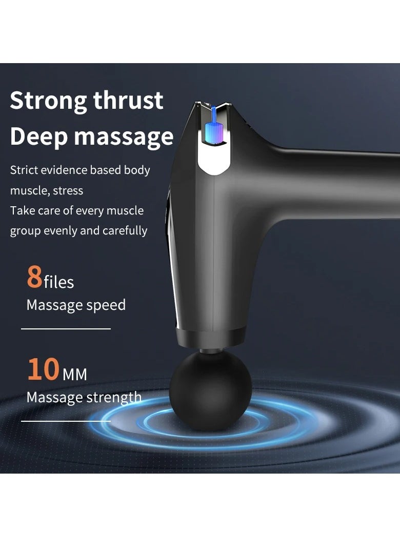 Generic - HB-005 Wireless Massager Vibrator for Back Pain Portable Massage Machine Therapy Muscle Massage Gun Fascial Gun Back Massager Gun Electric Massager Multi Function Body Massage Pain Relief - Image 1