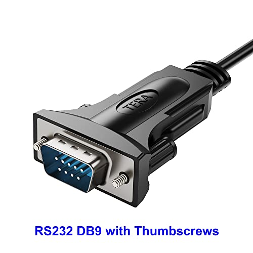 Tera Grand - USB C to RS232 Serial DB9 Adapter Cable with Thumbscrews and FTDI chipset, Supports Windows 11, 10, 8, 7, Vista, XP, 2000, 98, Linux and Mac, 6 Ft - Image 3