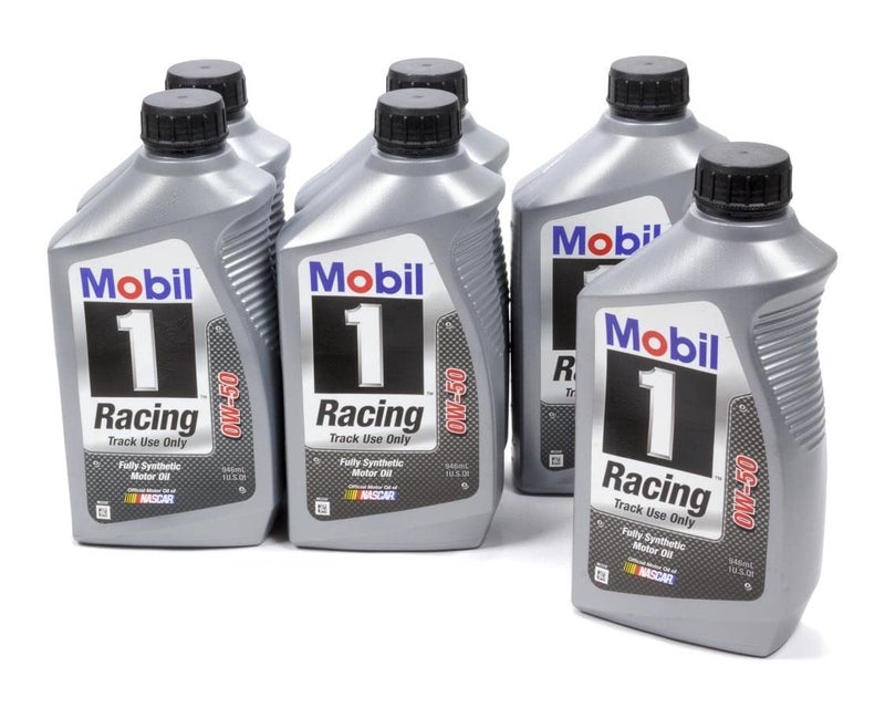 Mobil 1 0W-50 Full Synthetic Racing Motor Oil - 1 Quart (Case of 6) - Image 1