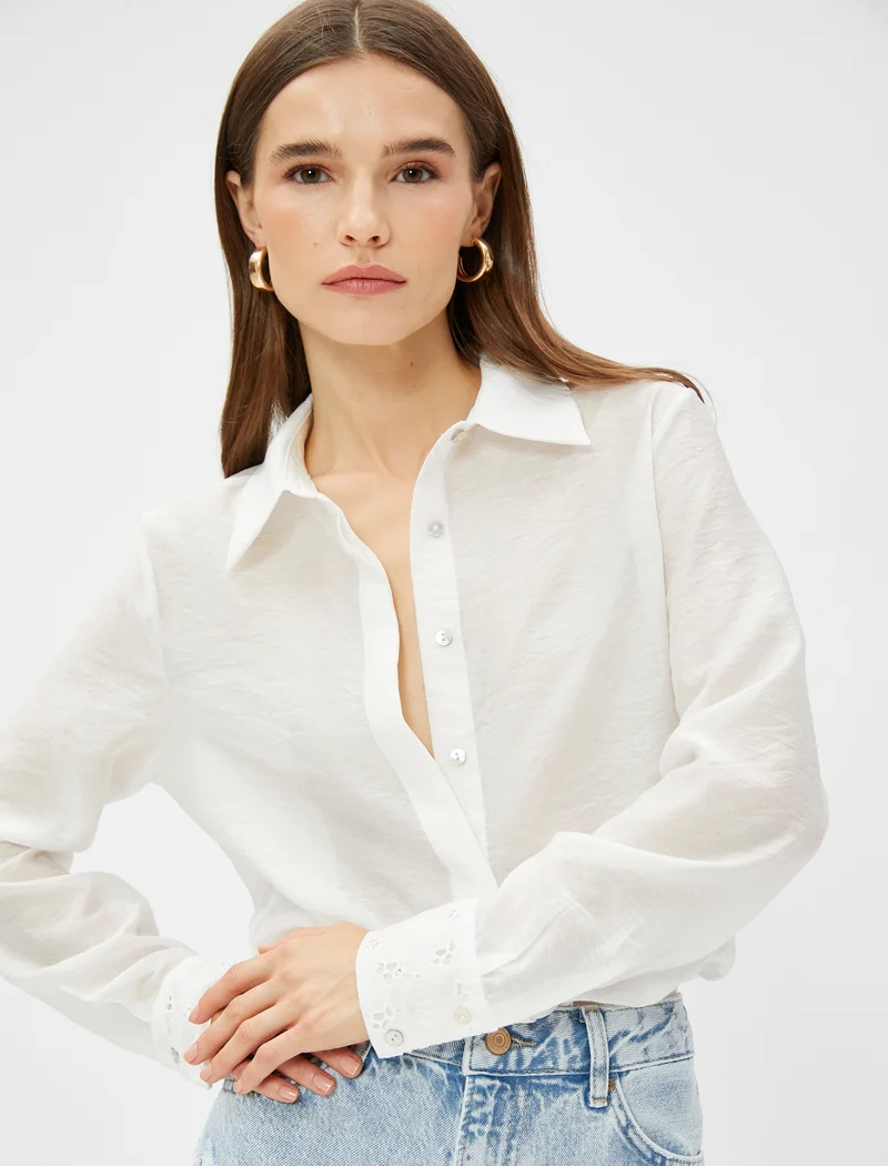 KOTON Koton | Solid Long Sleeves Viscose Shirt |